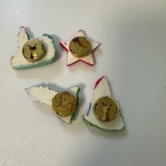 Vintage Nautical Lighthouse Button Covers 70s 80s Starfish Plaster Mermaid Sea - Picture 2 of 4